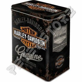 Retró Fémdoboz - Harley-Davidson Dombornyomott