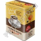 Retró Fémdoboz - Coffee, Kávé Dombornyomott