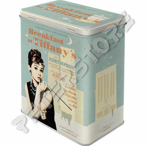 Retró Fémdoboz -  Audrey Hepburn - Álom luxuskivitelben Dombornyomott