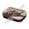 Retró Cukorkás Fémdoboz - Harley-Davidson 750 Flathead Motor Dombornyomott