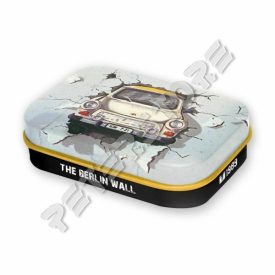 Retró Cukorkás Fémdoboz - Trabant Dombornyomott