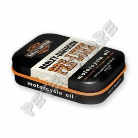   Retró Cukorkás Fémdoboz - Harley-Davidson Pre-Luxe Motor Olaj Dombornyomott