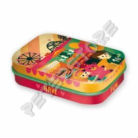 Retró Cukorkás Fémdoboz - Vidámpark Dombornyomott