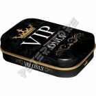 Retró Cukorkás Fémdoboz - VIP Only Dombornyomott