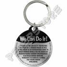 Retró Fém Kulcstartó - We can do it! - Meg tudjuk csinálni!