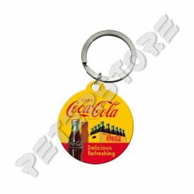 Retró Fém Kulcstartó - Coca-Cola