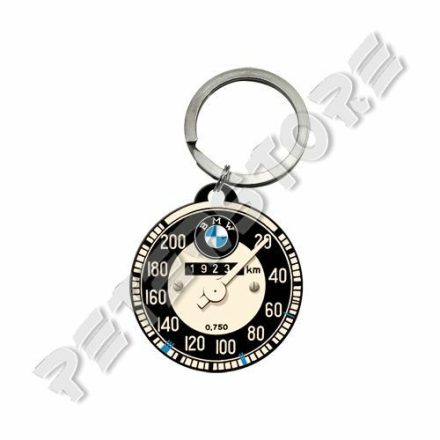 Retró Fém Kulcstartó - BMW