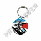 Retró Fém Kulcstartó - BMW Motor