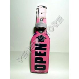Fali palack alakú üvegnyitó - Pink