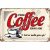 Retró Fém Tábla - Coffee, Kávé Dombornyomott