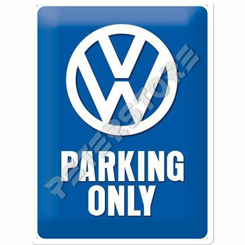 Retró Fém Tábla - Volkswagen VW Parkoló Dombornyomott