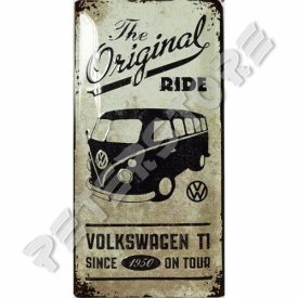   Retró Fém Tábla - Volkswagen VW T1 Busz Reklámtábla Dombornyomott
