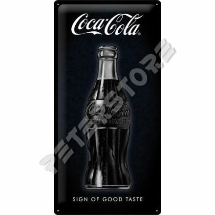 Retró Fém Tábla - Coca-Cola Palack Reklámtábla Dombornyomott