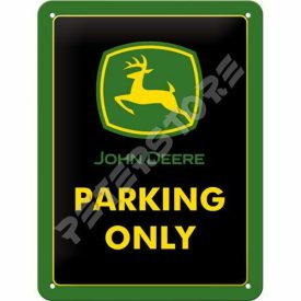 Retró Fém Tábla - John Deere Parkoló Dombornyomott