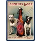 Retró Fém Képeslap - Tennent's Lager Sör