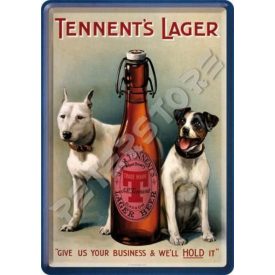 Retró Fém Képeslap - Tennent's Lager Sör