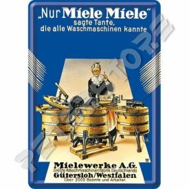 Retró Fém Képeslap - Miele Mosógép