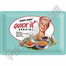 Retró Fém Tábla - Kelloggs Dombornyomott