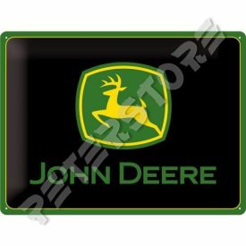   Retró Fém Tábla - John Deere Logó Reklámtábla Dombornyomott