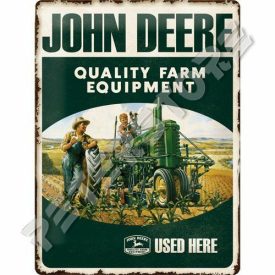 Retró Fém Tábla - John Deere Reklámtábla Dombornyomott