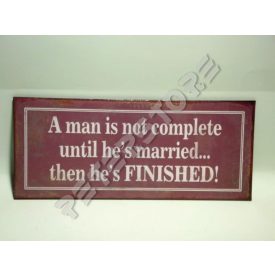 Retró Fém Tábla - Házas