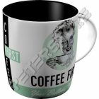 Retró Bögre - Coffee, Kávé az első