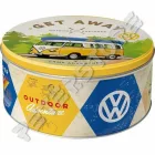 Retró Fémdoboz - Volkswagen VW T1 Busz Dombornyomott