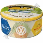 Retró Fémdoboz - Volkswagen VW T1 Busz Dombornyomott