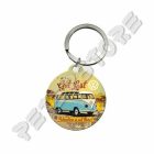 Retró Fém Kulcstartó - Volkswagen VW T1 Busz