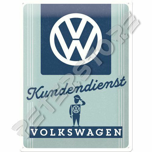 Retró Fém Tábla - Volkswagen VW Dombornyomott