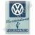 Retró Fém Tábla - Volkswagen VW Dombornyomott
