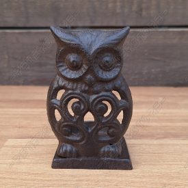 Öntöttvas Mécsestartó Bagoly