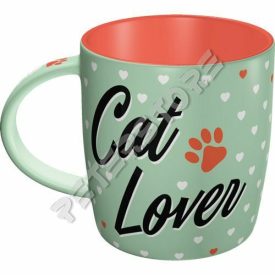 Retró Bögre - Cat Lover, Macska Szerető