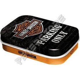   Retró Cukorkás Fémdoboz - Harley-Davidson Riders Only Dombornyomott