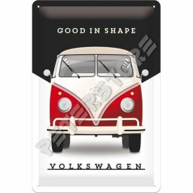   Retró Fém Tábla - Volkswagen VW T1 Busz Reklámtábla Dombornyomott