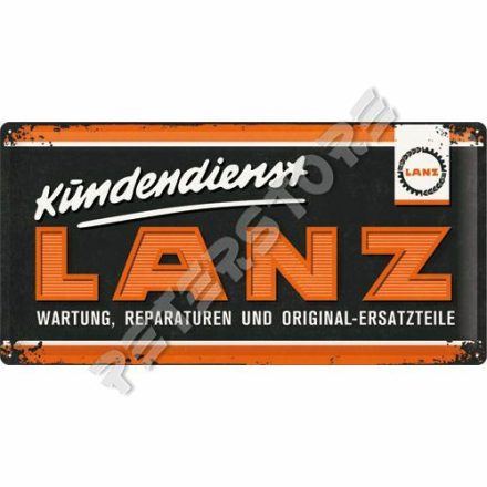Retró Fém Tábla - Lanz Logó Dombornyomott