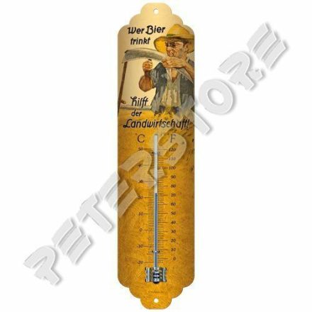 Retró Fém Hőmérő - Bier, Sör