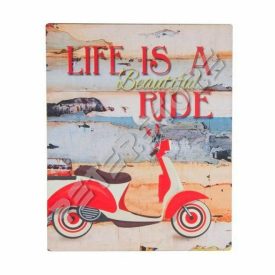 Retró Fém Tábla - Robogó, Motor