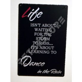 Retró Fém Tábla - Life