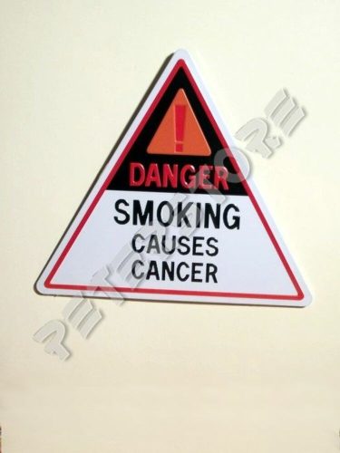Retró Fém Tábla - A dohányzás rákot okoz