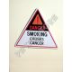 Retró Fém Tábla - A dohányzás rákot okoz