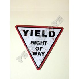 Retró Fém Tábla - Elsőbbségadás