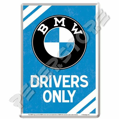 Retró Fém Képeslap - BMW Drivers Only