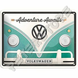   Retró Fém Tábla - Volkswagen T1 Busz Reklámtábla Dombornyomott