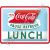 Retró Fém Tábla - Coca-Cola - Lunch Dombornyomott