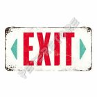 Retró Fém Tábla - Exit - Kijárat Dombornyomott