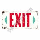Retró Fém Tábla - Exit - Kijárat Dombornyomott