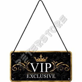 Retró Fém Tábla - VIP Exclusive Dombornyomott