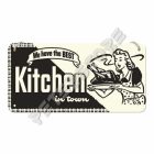 Retró Fém Tábla - Legjobb konyha a városban  Dombornyomott