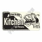 Retró Fém Tábla - Legjobb konyha a városban  Dombornyomott